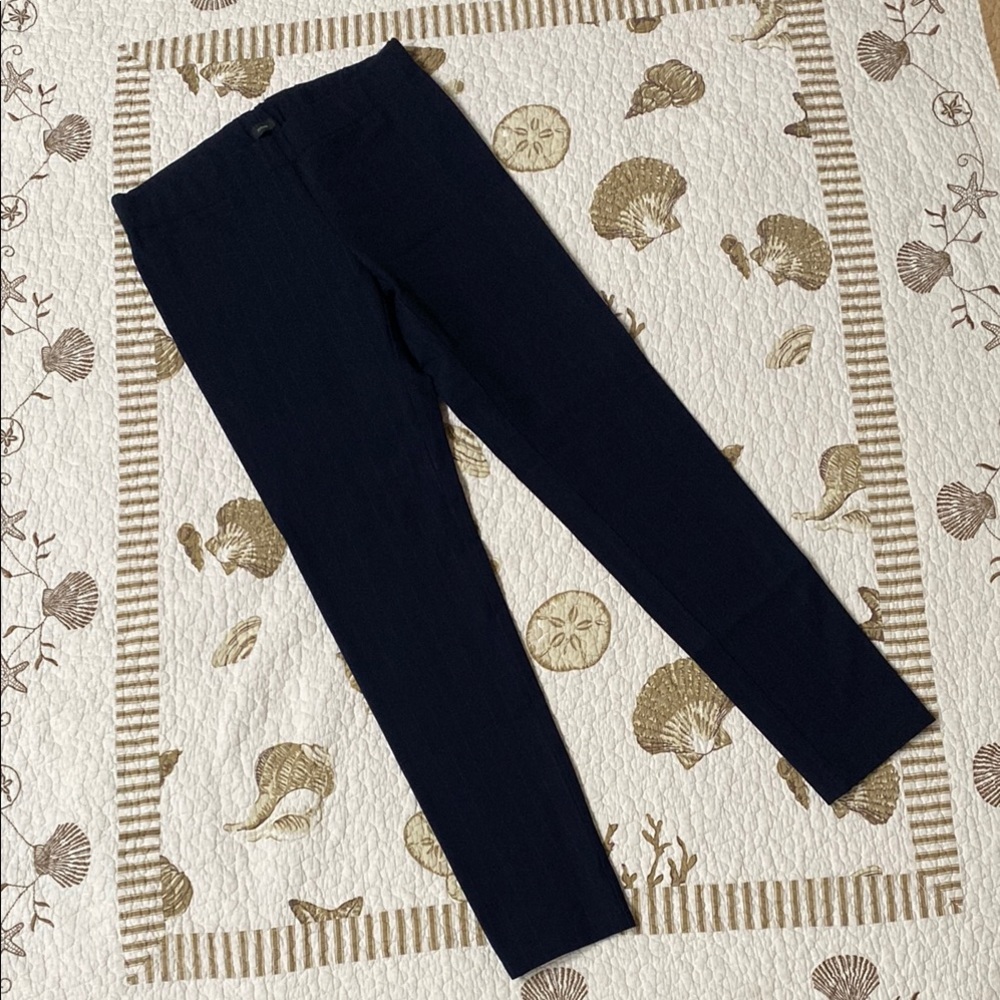 JOSEPH navy blue garbardine stretch leggings. Size 40= U.S. size 8.